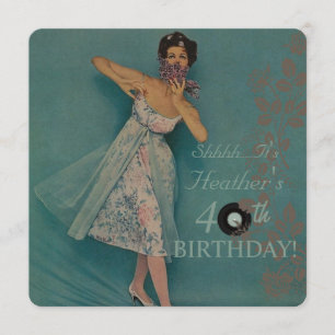 Invitations de fête d'anniversaire dans le style r