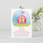 Invitations de fête d'anniversaire d'aquarelle de (Debout devant)