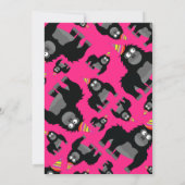 Invitations de fête d'anniversaire de Ape Animal (Dos)