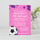 Invitations de fête d'anniversaire de ballon de (Debout devant)