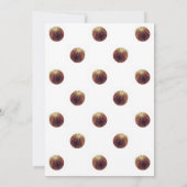 Invitations de fête d'anniversaire de basket-ball (Dos)