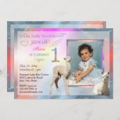 Invitations de fête d'anniversaire de bébé (Devant / Derrière)