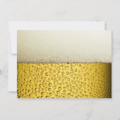 Invitations de fête d'anniversaire de bière (Dos)