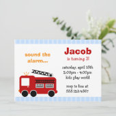 Invitations de fête d'anniversaire de camion de (Debout devant)