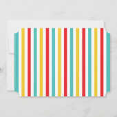 Invitations de fête d'anniversaire de carnaval (Dos)