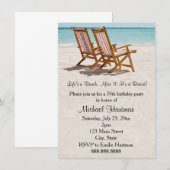 Invitations de fête d'anniversaire de chaises de (Devant / Derrière)