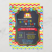 Invitations de fête d'anniversaire de Chambre de (Devant / Derrière)