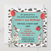 Invitations de fête d'anniversaire de Chien et Chi (Devant)