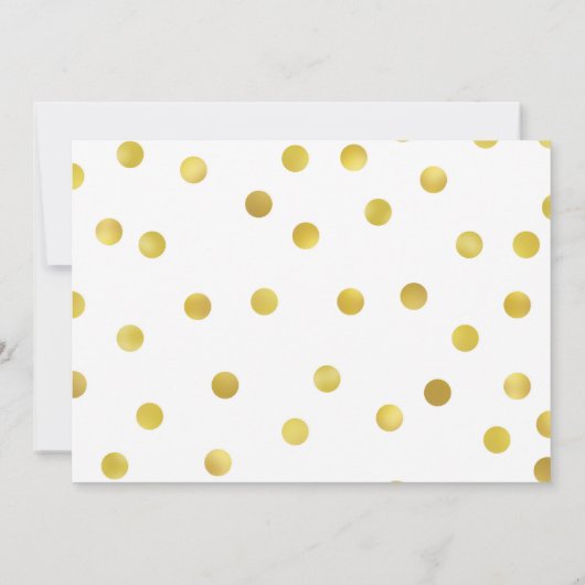 Invitations de fête d'anniversaire de confettis (Dos)