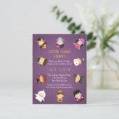 Invitations de fête d'anniversaire de costume de (Debout devant)