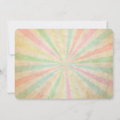 Invitations de fête d'anniversaire de crème glacée (Dos)