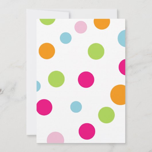 Invitations de fête d'anniversaire de crème glacée (Dos)