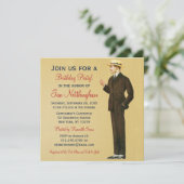 Invitations de fête d'anniversaire de Dapper Gentl (Debout devant)