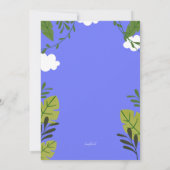 Invitations de fête d'anniversaire de Dinosaur (Dos)