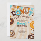Invitations de fête d'anniversaire de Donut - Garç (Devant)