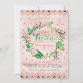 Invitations de fête d'anniversaire de fiesta de (Devant)