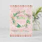 Invitations de fête d'anniversaire de fiesta de (Debout devant)