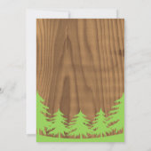 Invitations de fête d'anniversaire de forêt (Dos)