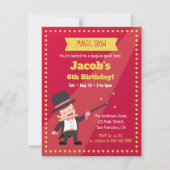 Invitations de fête d'anniversaire de garçon de (Devant)