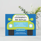 Invitations de fête d'anniversaire de garçons de (Debout devant)