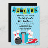 Invitations de fête d'anniversaire de garçons de (Devant / Derrière)