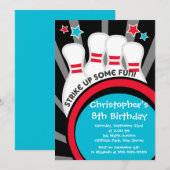 Invitations de fête d'anniversaire de garçons de (Devant / Derrière)