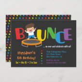 Invitations de fête d'anniversaire de garçons de (Devant / Derrière)