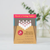 Invitations de fête d'anniversaire de jeu de (Debout devant)