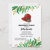 Invitations de fête d'anniversaire de la Casquette (Devant)