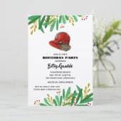 Invitations de fête d'anniversaire de la Casquette (Debout devant)