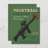 Invitations de fête d'anniversaire de la cible (Devant / Derrière)