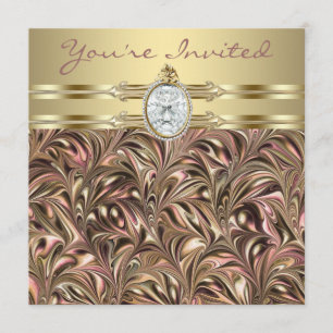 Invitations de fête d'anniversaire de la femme