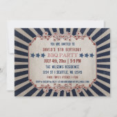 Invitations de fête d'anniversaire de la fête comm (Devant)