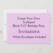 Invitations de fête d'anniversaire de la forme à b (Devant)