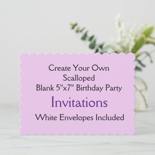 Invitations de fête d'anniversaire de la forme à b (Debout devant)