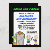 Invitations de fête d'anniversaire de la marque la (Devant / Derrière)