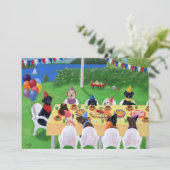 Invitations de fête d'anniversaire de Labrador (Debout devant)