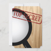 Invitations de fête d'anniversaire de l'agent secr (Dos)