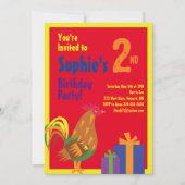 Invitations de fête d'anniversaire de l'animal de  (Devant)