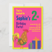 Invitations de fête d'anniversaire de l'animal de  (Devant)