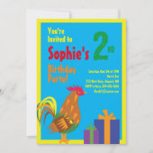 Invitations de fête d'anniversaire de l'animal de (Devant)