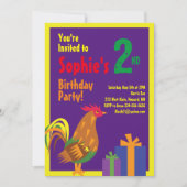 Invitations de fête d'anniversaire de l'animal de  (Devant)