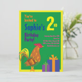 Invitations de fête d'anniversaire de l'animal de  (Debout devant)