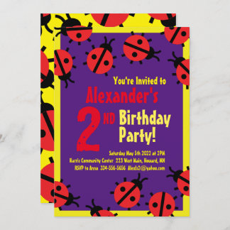 Invitations de fête d'anniversaire de l'animal Lad