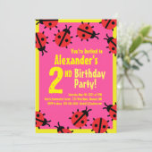 Invitations de fête d'anniversaire de l'animal Lad (Debout devant)