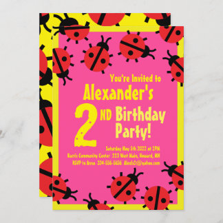 Invitations de fête d'anniversaire de l'animal Lad