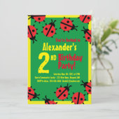 Invitations de fête d'anniversaire de l'animal Lad (Debout devant)