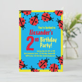 Invitations de fête d'anniversaire de l'animal Lad (Debout devant)