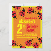 Invitations de fête d'anniversaire de l'animal Lad (Devant)