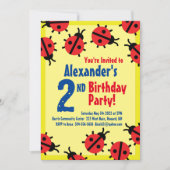 Invitations de fête d'anniversaire de l'animal Lad (Devant)